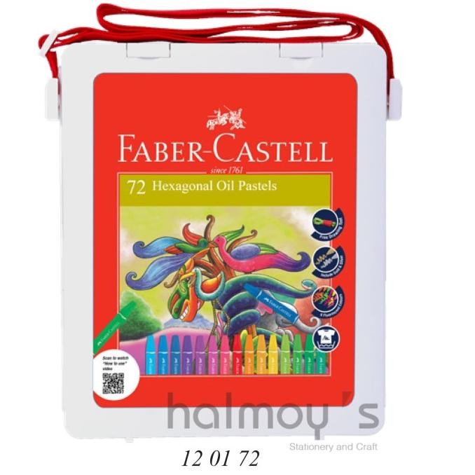 

CRAYON /HEXAGONAL OIL PASTEL FABER CASTELL ( BOX PUTIH SUSU ) 72 WARNA