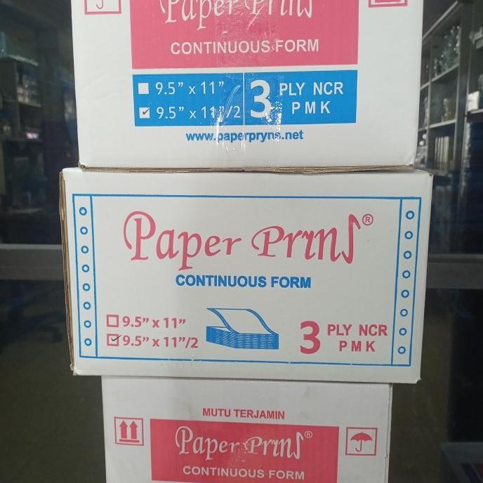 

TERMURAH - CONTINUOS FORM PAPERPRYNS 3PLY NCR BAGI 2