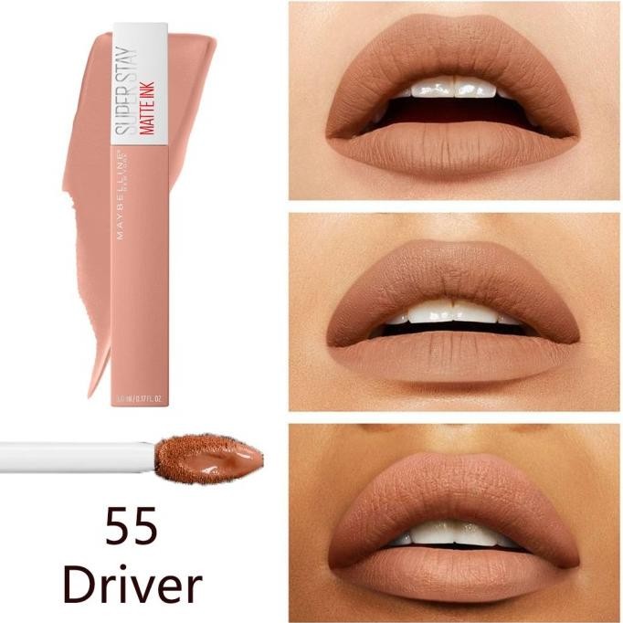 TERMURAH - Maybelline Lip Cream Super Stay Matte Ink Unnude Driver 55, 5ml