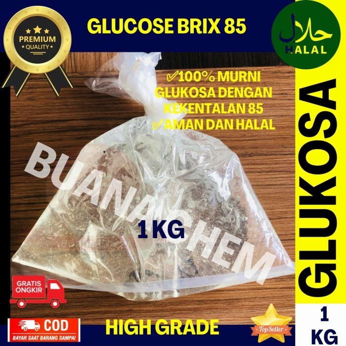 

Glucose Syrup Brix 85 / Glukosa Cair 1kg / Gula Cair / Pemanis