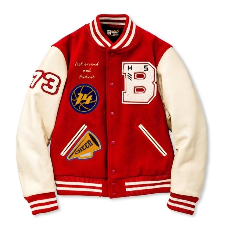 Felizo Jaket Varsity B CHEER 73 14 Bordir Big Size Jacket Baseball Basketball Bomber Oversized S M L
