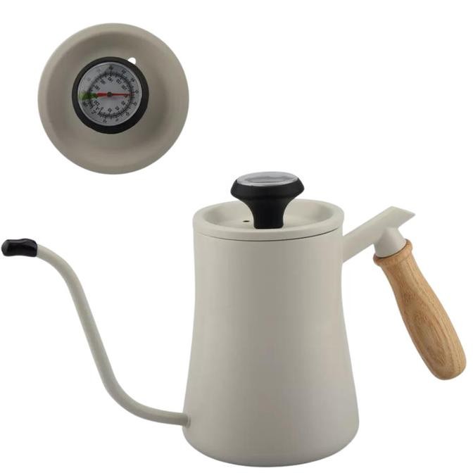 

GOOSENECK KETTLE THERMOMETER 550ML WOODEN HANDLE TEKO KOPI LEHER ANGSA