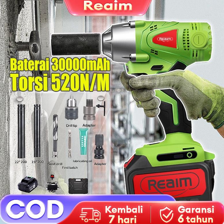 REAIM impact baterai impact murah bor impact impact wrench impact apr bor impact baterai mesin impac