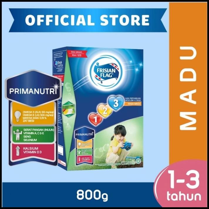 

Frisian Flag 123 Susu Formula Madu 800G | Susu Bendera | Susu Bubuk