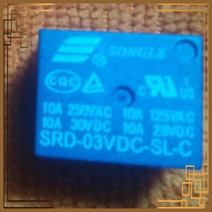 [PCM] relay 3v 3volt 3 v volt 5pin 5p 5kaki 5 p kaki pin songle