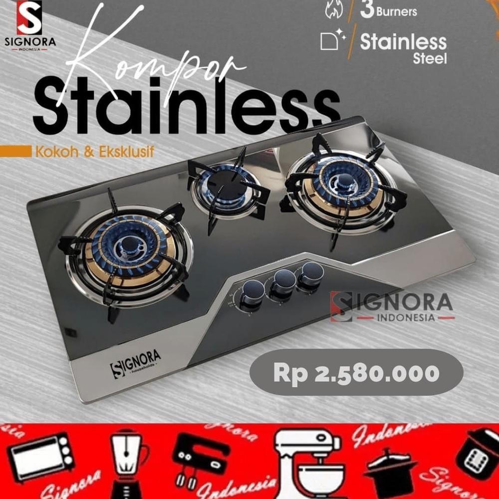Kompor Stainless signora baru / signora kompor stainless