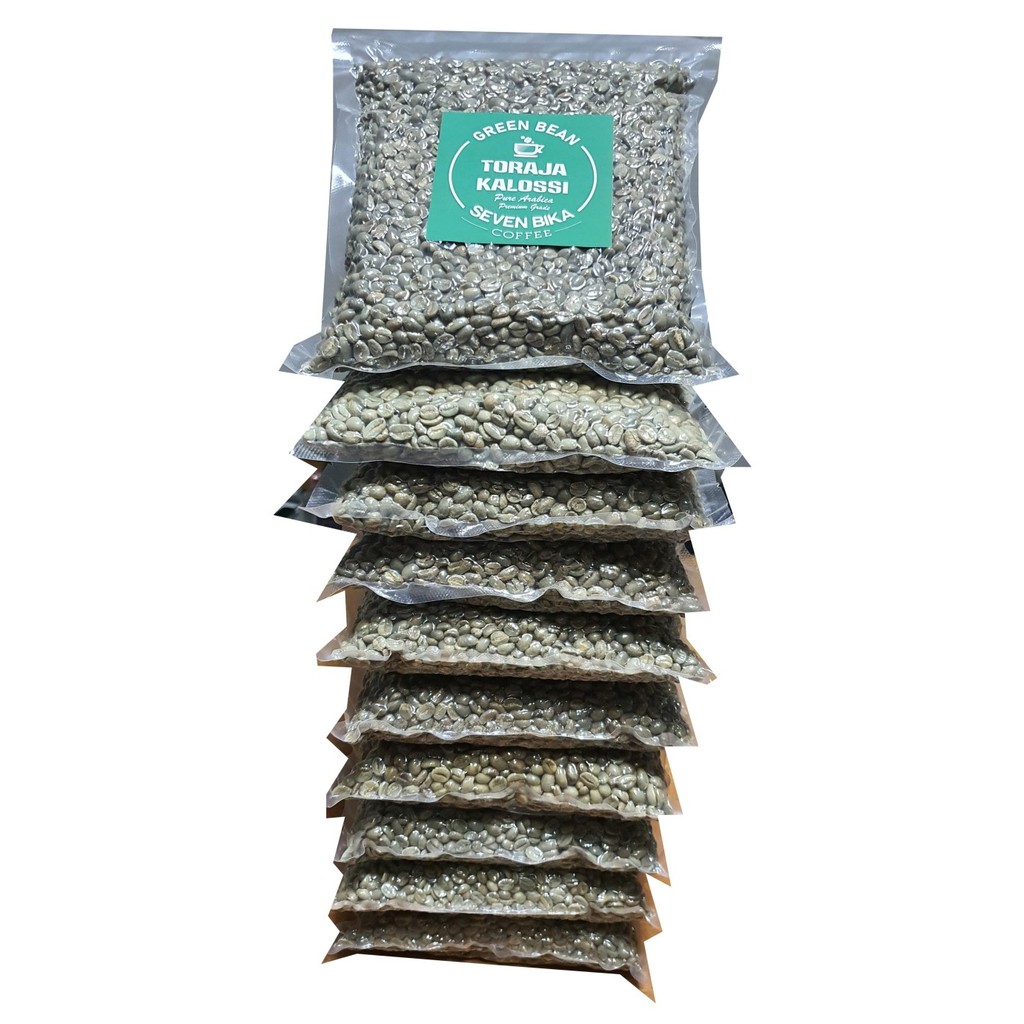 

Seven Bika Toraja Kalossi Arabica Green Beans [Biji Mentah] Grd1 2,5Kg