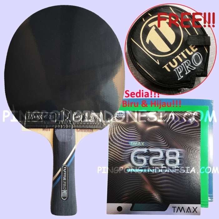 Tuttle Pro W01 Carbon Set-Rakitan Bet Bat Pingpong Tenis Meja Off W-01