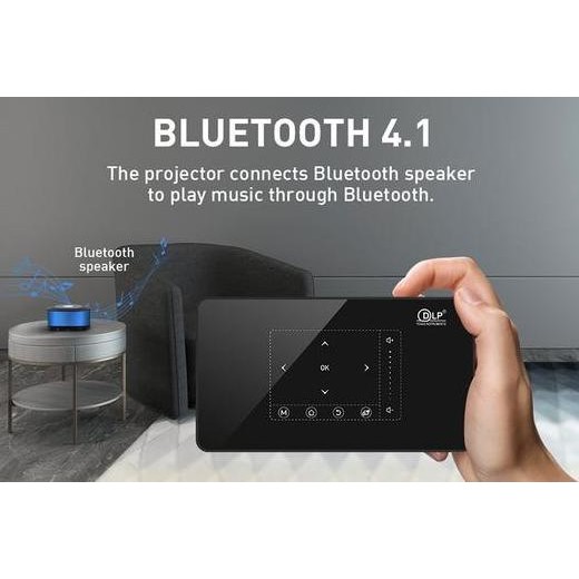 New Stock Mini Smart Projector Dlp P10 Android Wifi 6.0 Octacore 2Gb/16Gb 200Inc