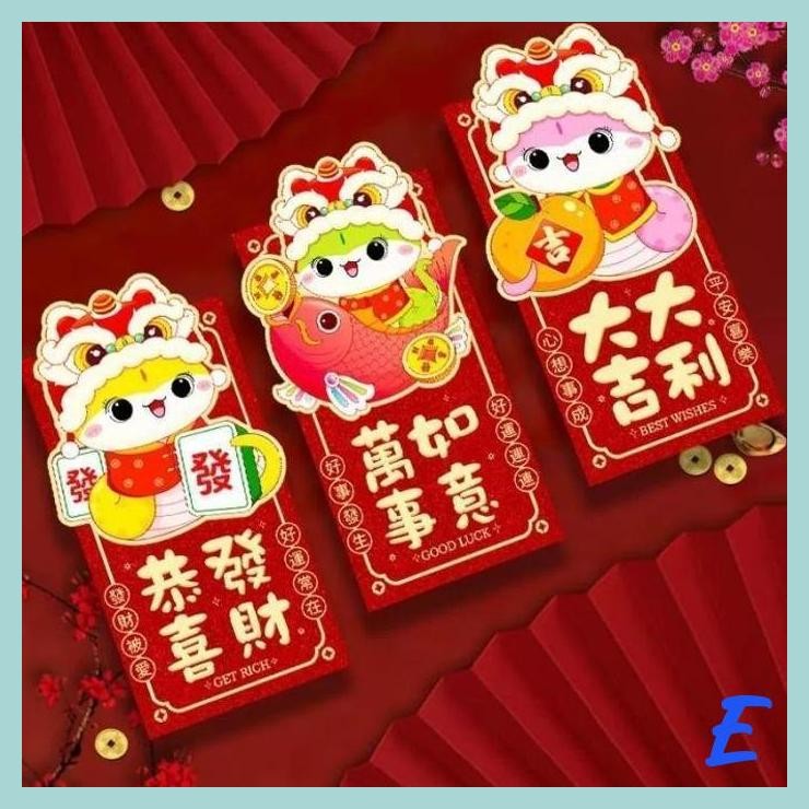 

| MIS | NEW ANGPAO ULAR PREMIUM ISI 6 ANGPAU 2025 ISI 6 TEBAL MURAH GROSIR AMPLOP SINCIA AMPAU IMLEK MURAH G