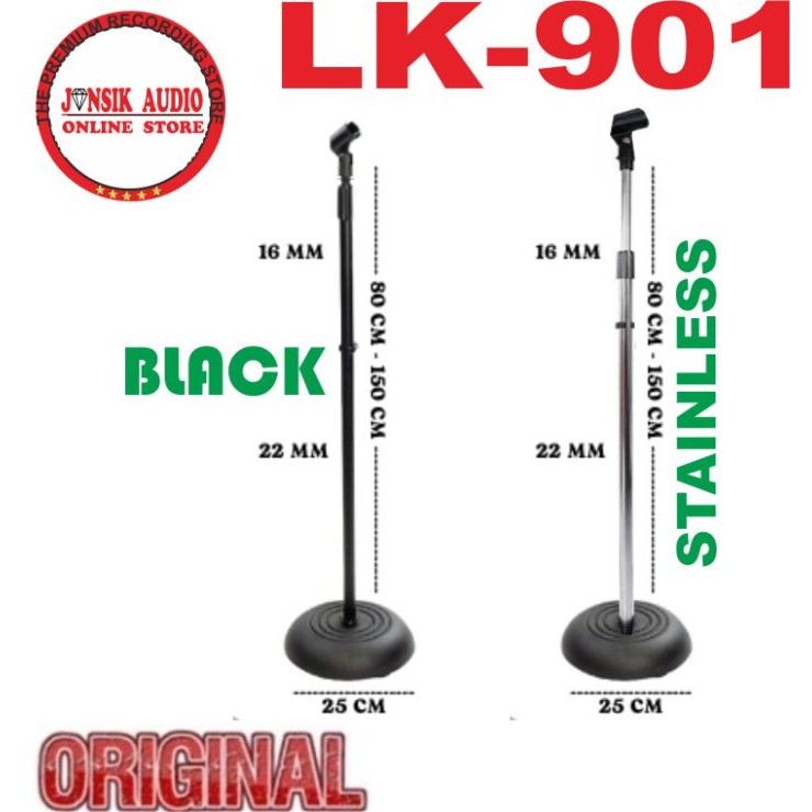 Terbaru Stand Microphone Lantai / Stand Mic Bulat / Stand Mic Besi