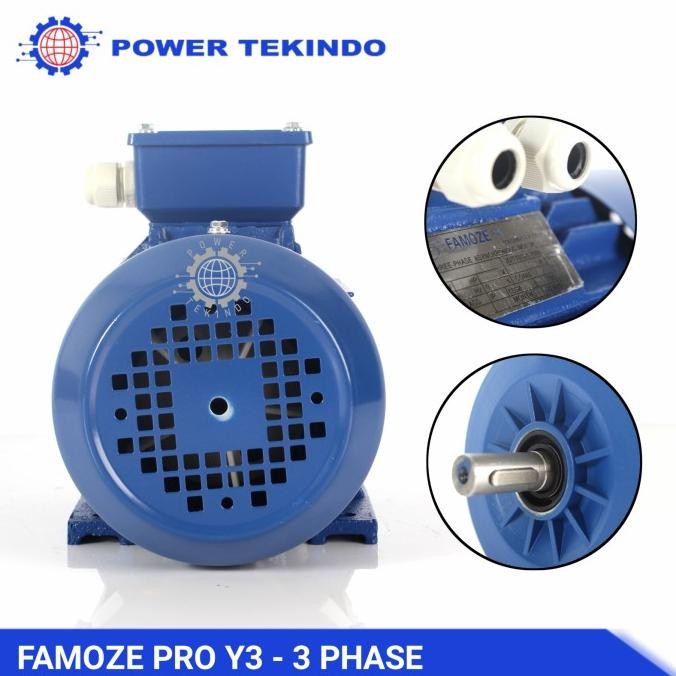 Dinamo 2 Hp 2800 Rpm / 1 Hp 900 Rpm 3 Phase Y3 Famoze Pro Proses Cepat