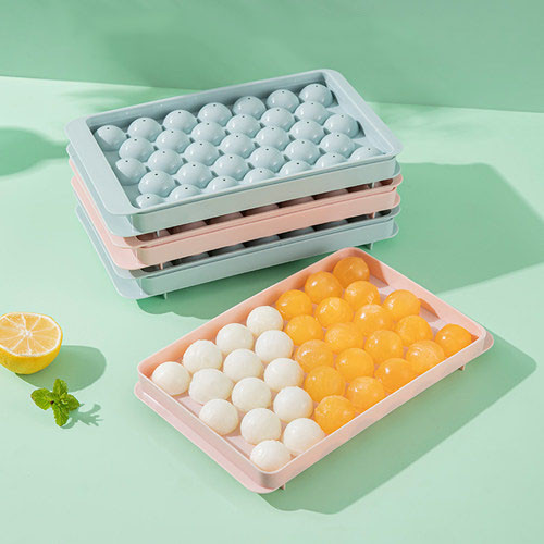 

Cetakan Es Batu Bulat 33 Grid Ice Cube Mold BPA Free - KL07 Large - Biru