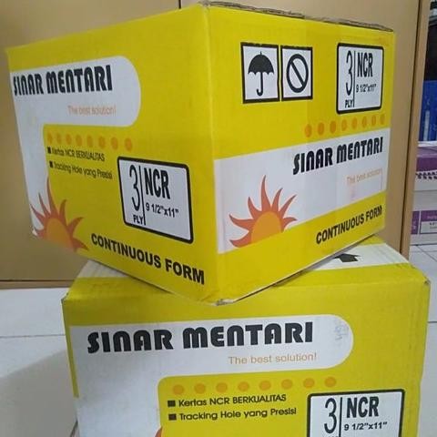 

BEBAS ONGKIR - KERTAS continuous form 3ply FULL SINAR MENTARI