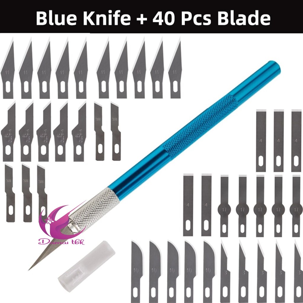 

Pen Cutter SET 40PCS Pisau Cutter kerajinan