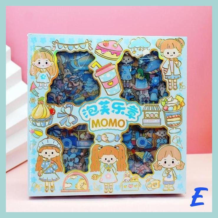 

| MIS | STIKER PET KOREA MOMO 100 LEMBAR MURAH CUTTING STICKER MURAH GROSIR