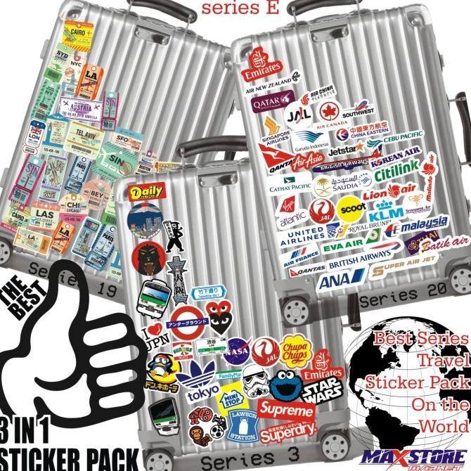 

NEW travel sticker pack 3pack series / the best series travel sticker pack / travel sticker pack / luggage sticker / the best series travel sticker pack / luggage sticker / travel bag sticker / japan sticker / airline sticker / boardingpass sticker