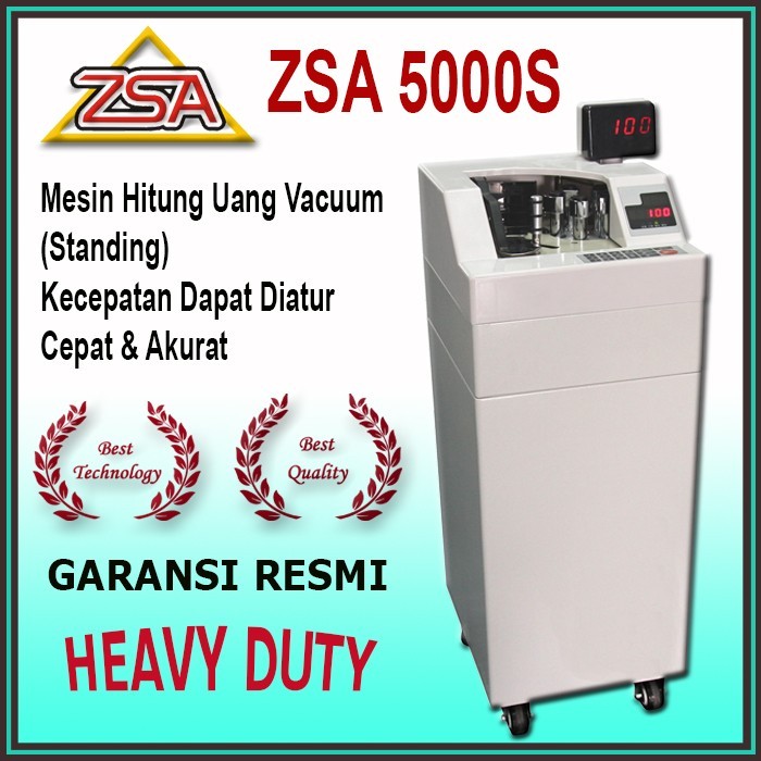 Terbaru Zsa 5000S Mesin Hitung Uang Vacuum Official Store