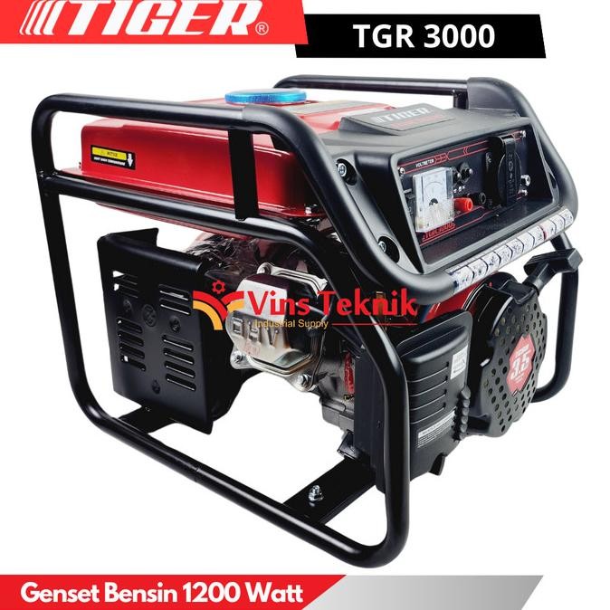 [ READY ] TIGER TGR3000 Genarator Set Genset 4TAK Genset Bensin 1200Watt