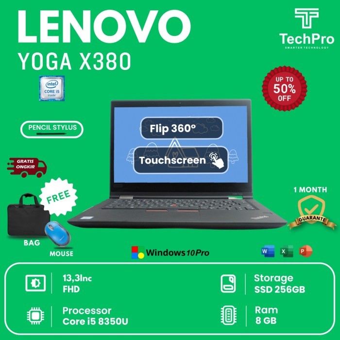 TERBAIKKK Lenovo Thinkpad Yoga X380 i5 Gen 8Th