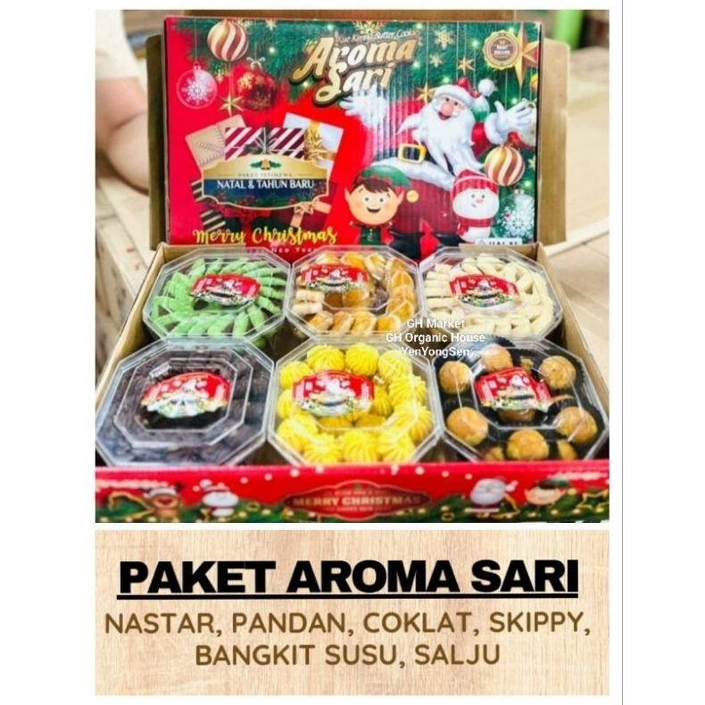 

Kue Kering Natal&Thn Baru 6Toples Set Hampers Merry Christmas/Bisa Ecer&Grosir/Hampers/Hadiah/Kado
