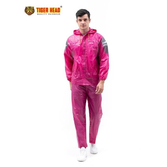 PROMO Jas Hujan Karet TIGER HEAD STRETCH AXELO 68279 Setelan Pria Wanita