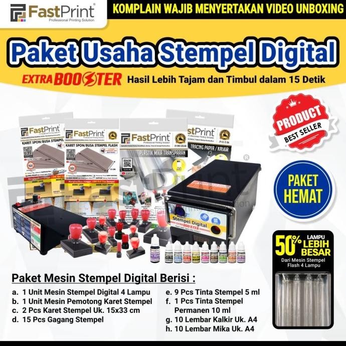 

TERSEDIA PAKET HEMAT MESIN STEMPEL DIGITAL 4 LAMPU LENGKAP