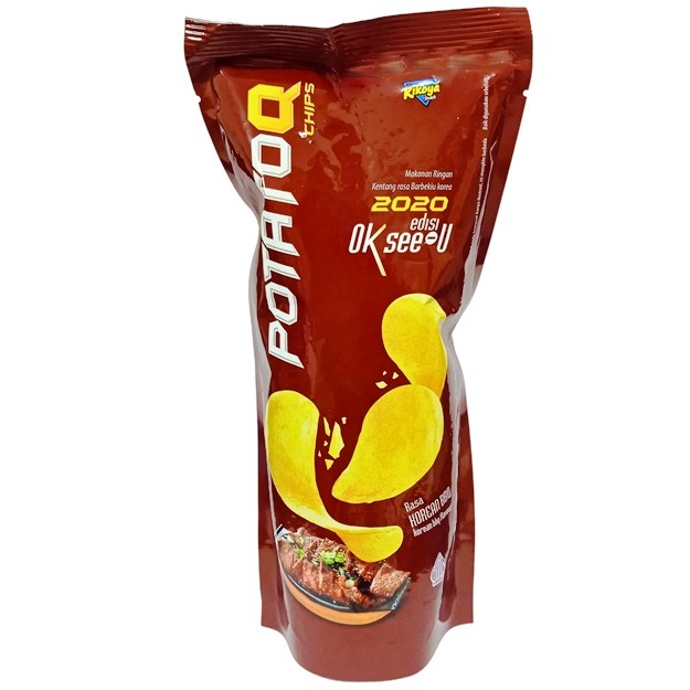 

S17816 POTATO Q KOREAN BBQ POTATO CHIP 50GR MAJU BERSAMA (20250403)