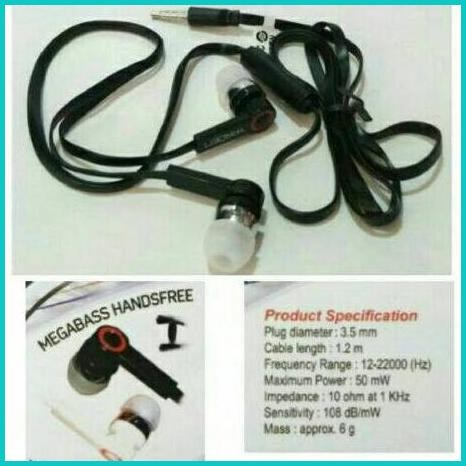 Mure... YD-801 Headset Mega Bass Handsfree Yarden Earphone 140BZ4 las