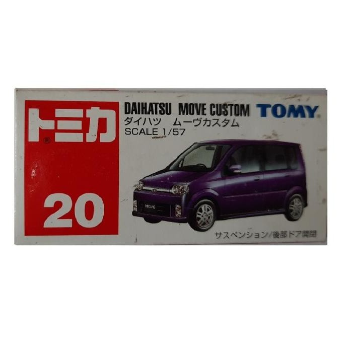 Tomica no 20 Daihatsu Move Custom purple Tomy biru blue