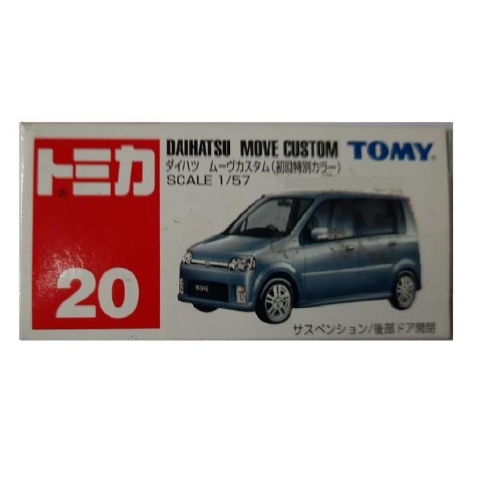Tomica no 20 Daihatsu Move Custom blue Tomy biru blue