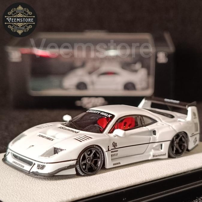 Die Cast 1:64 Ferrari LBWK F40 White [TPC] with Stickers