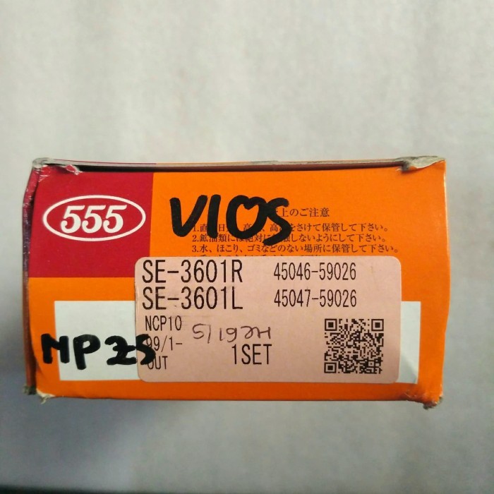 Tie Rod End Vios 2004-2006 Merk 555 Japan