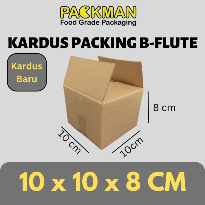 

KARDUS PACKING 10x10x8 cm / BOX KARTON CORUGATED B-FLUTE / PACKING