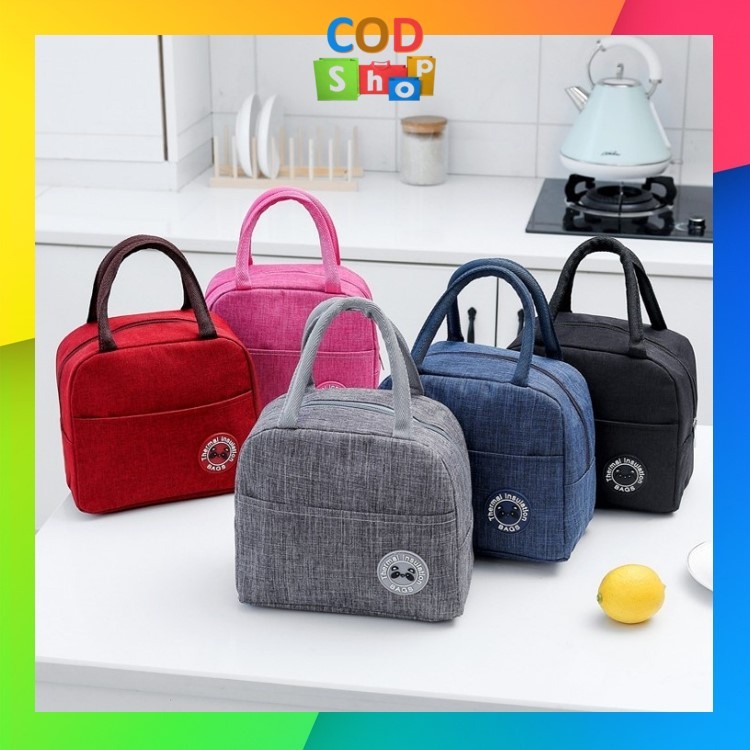 

murah COD - T5501 Tas Travel Tempat Bekal / Lunch Cooler Bag Box / Tas Makanan Aluminium / Tas
