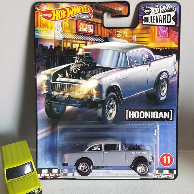 Hot wheels 55 Chevy Bel Air Gasser boulevard varian black solid rare