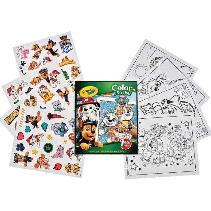 

Kids Drawing Gook Crayola Paw Patrol Colour & Sticker Book !! Ready