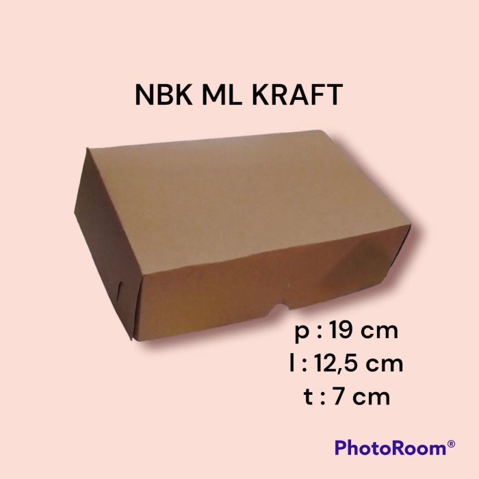 

Box NBK ML KRAFT Kemasan Makanan Snack Kotak Packing Kardus