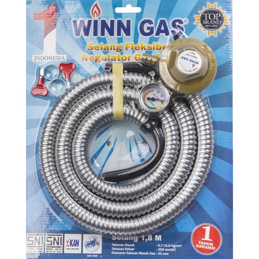 Winn Gas Paket Regulator Selang Flexible W118M