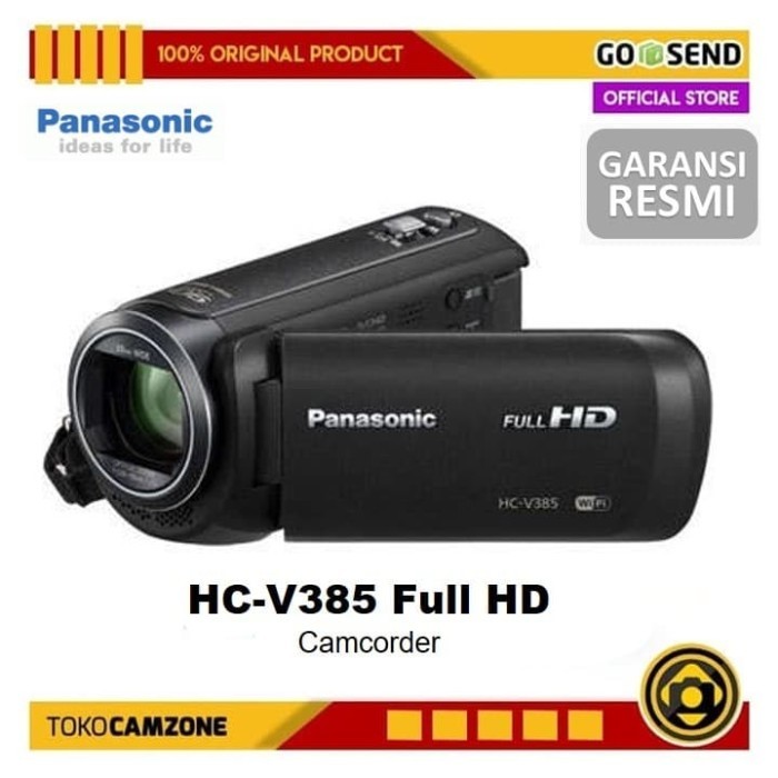 Panasonic V385 Panasonic HC-V385 Camcorder Garansi Resmi