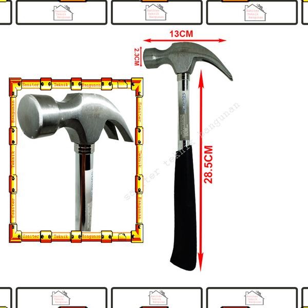 Palu Kambing Gagang Besi 8Oz 16Oz Soligen Martil Hammer