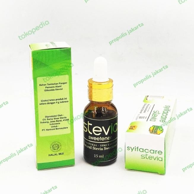 

Gula Stevia Cair Syifacare Pemanis Ala Glikolsida Steviol Pom Bpom