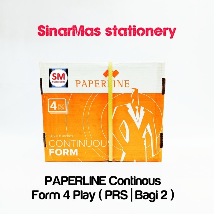 

Paperline Continuous Form K4 Play Warna PRS Bagi 2 ( 1 Box 2000 lbr)