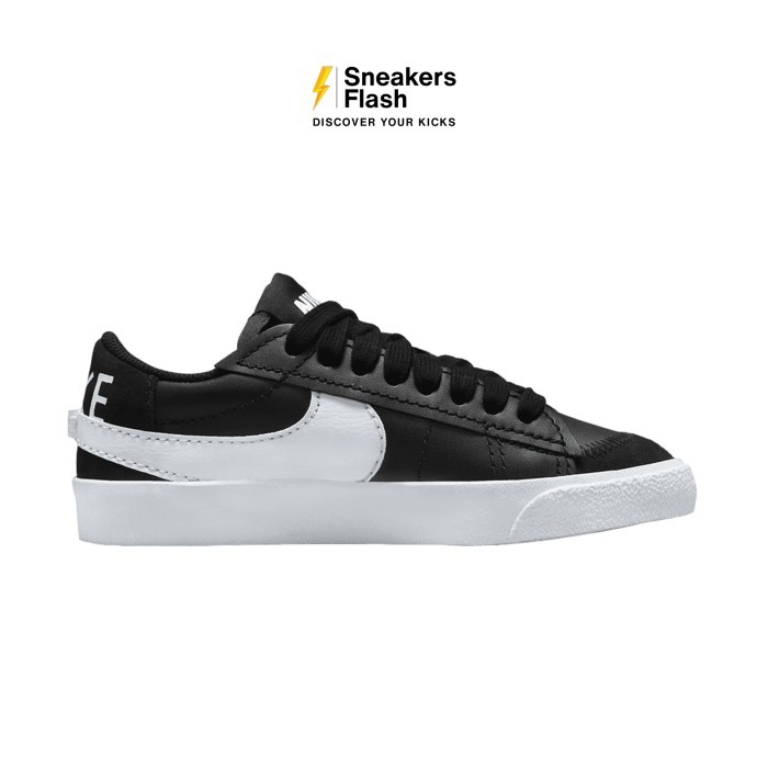 NIKE Blazer Low 77 Jumbo Black White Sail Sepatu Sneakers Wanita - DQ1470002 - Size 36.5