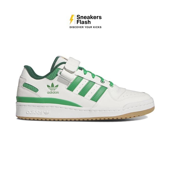 ADIDAS Forum Low White Green Sepatu Sneakers Pria - IE7175 - Size 45.3