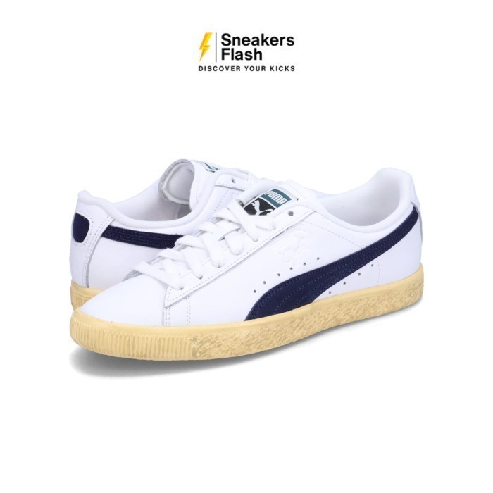 PUMA Clyde Vintage White Navy Sepatu Sneakers Pria - 39468701 - Size 44