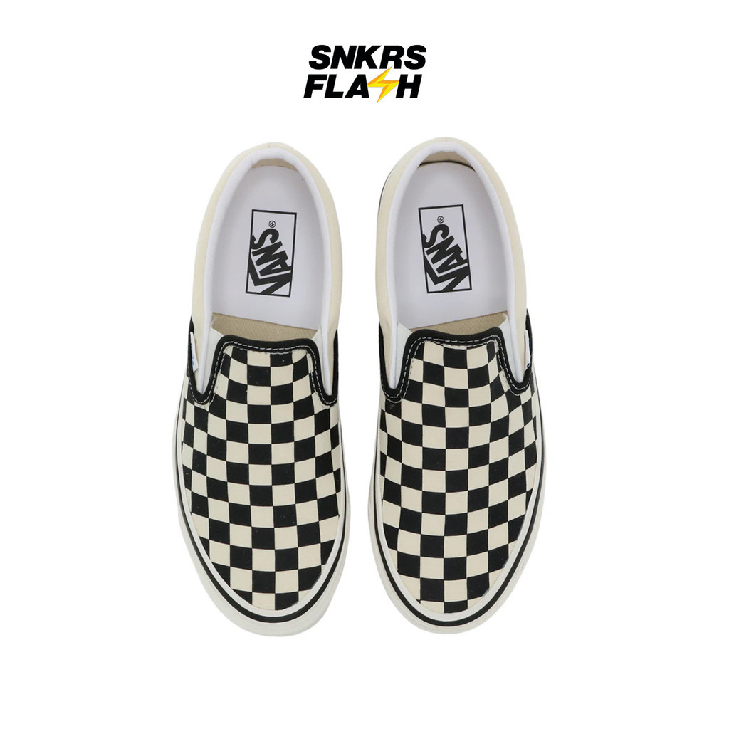 VANS Classic Slip-On 98 Dx Anaheim Factory Checkerboard Sepatu Sneakers Unisex - VN0A3JEXPU1 - Size 44.5