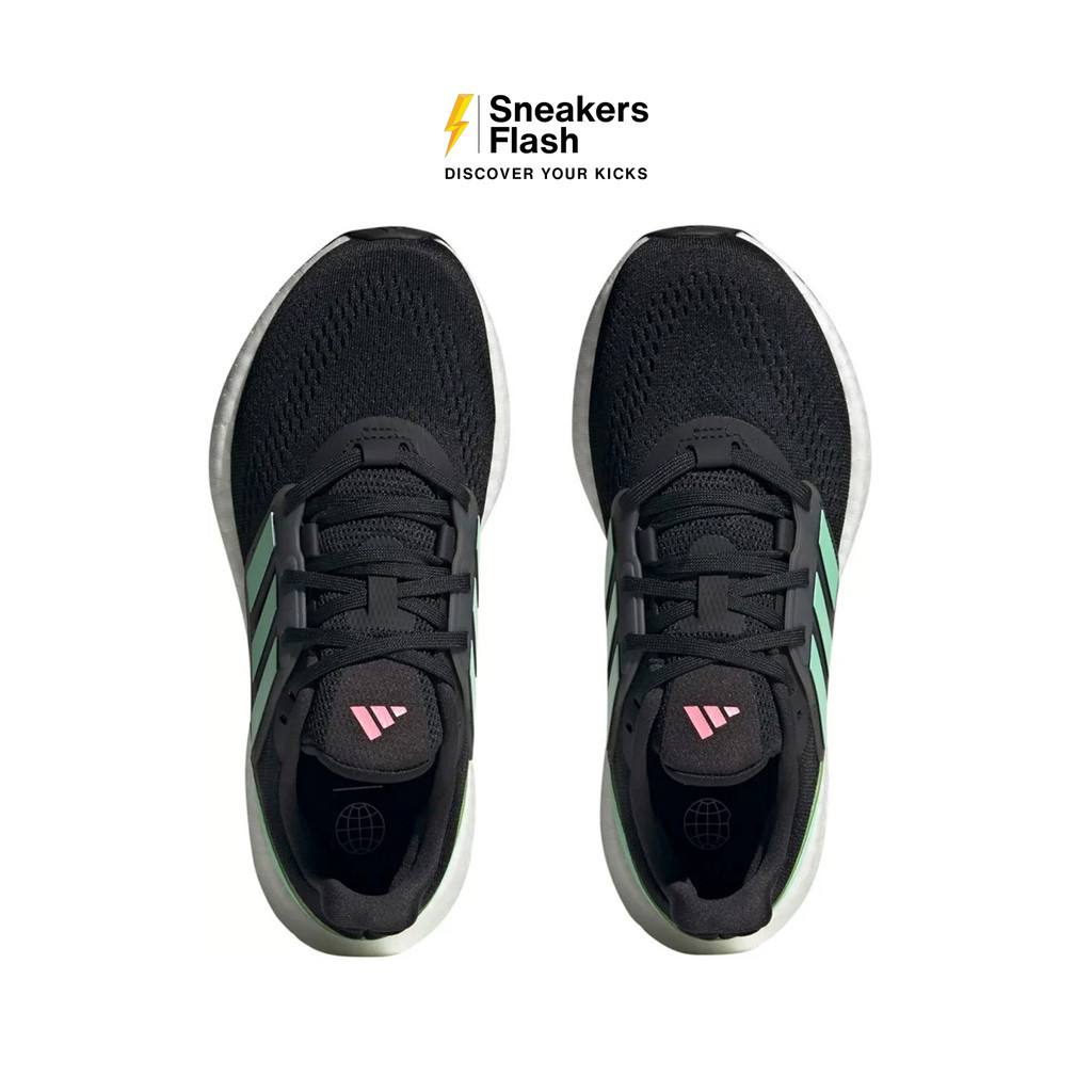 ADIDAS Pureboost 22 Black Pulse Mint Sepatu Lari Wanita - HQ8578 - Size 36.7
