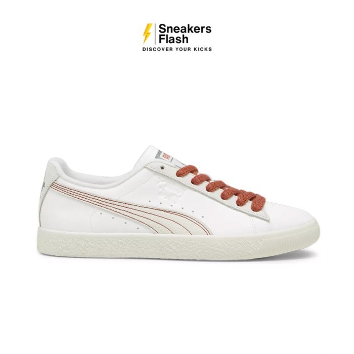 PUMA Clyde Huskie White Sepatu Sneakers Pria - 39311401 - Size 43