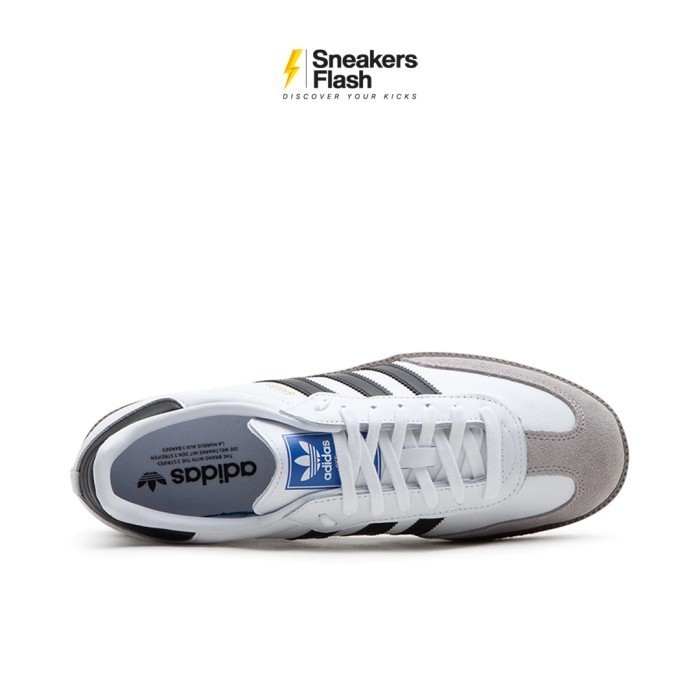 ADIDAS Samba Og White Black Gum Sepatu Sneakers Unisex - B75806 - Size 44
